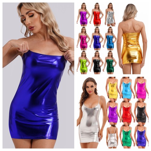 Damen glänzende metallic - de,