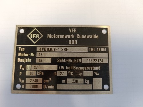 Ifa veb motorenwerk cunewalde - veb,