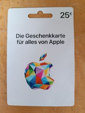 Geschenkkarte Apple 25€ -