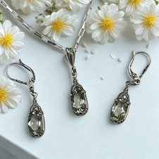 Art Deco Amethyst Schmuckset