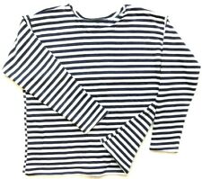 Original Russische Marine Winter Warm Telnyashka Gewebt 100% Baumwolle + Fleece Innen