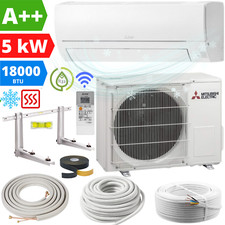 Mitsubishi Split Klimaanlage MSZ-HR50VF 5 kW Klimagerät 18000BTU R32 Montageset