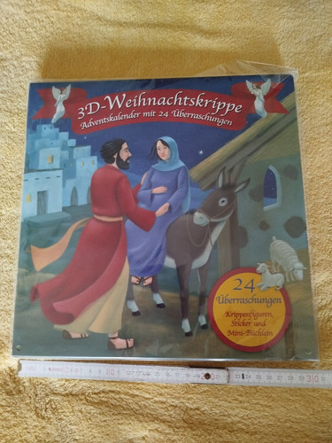 Adventskalender pappe krippe - krippe, 3