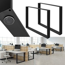 B-Ware Tischbeine Tischkufen Tischgestell Tischuntergestell 90x72 Stahl Schwarz