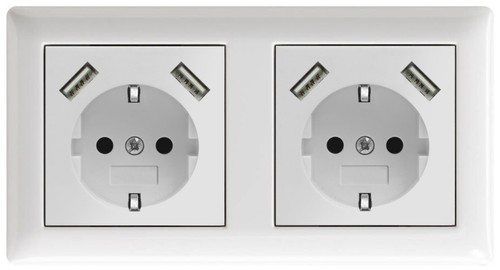Steckdose mit usb passend - steckdose, x