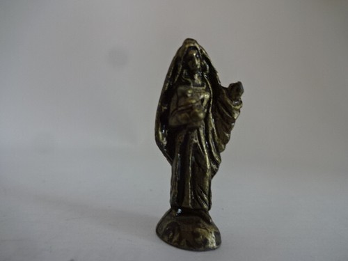 Heiligenfigur aus metall - heiligenfigur,