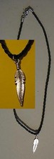 Halskette Feder Necklace Feather  Indianer Western