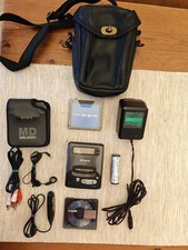 Sony MZ R2 MD Walkman Minidisc Player Set - Tested