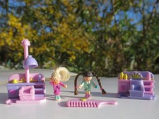 Mini Polly Pocket Comb 'n Curl Salon Friseur 100% Komplett Kamm