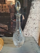 Bleikristall? Karaffe geschliffenes Glas Wein Whisky Likör Vintage 40cm Hoch
