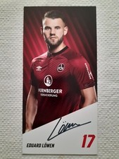 Autogrammkarte Eduard Löwen
