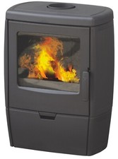 EEK A Gusskaminofen Plamen Alberto, schwarz, raumluftunabhängig - 8,6 kW