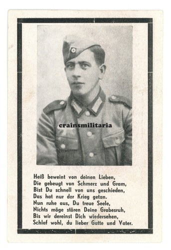 Orig sterbebild gebirgsjäger - sterbebild,