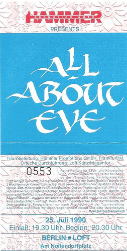 All about eve concert - concert, 1990