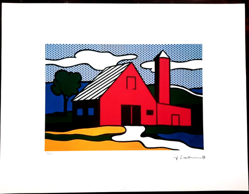 Roy lichtenstein red - -, barn