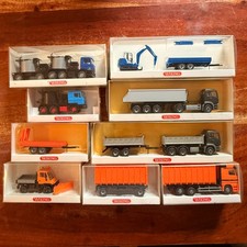 WIKING Konvolut  Modellauto 9x LKW Baufahrzeuge 1/87 H0 OVP