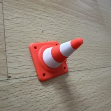 Leitkegel Dioramen 2,5*2,5 cm 3cm Playmobil Verkehrshütchen Baustelle Absperrung