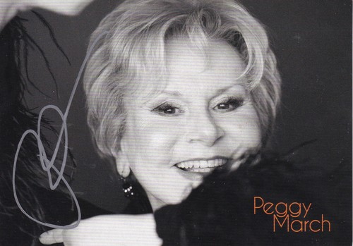 Autogramm peggy march - autogramm,