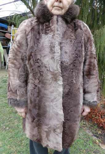Pelz mantel jacke - pelz, /