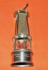 Bergbau-Grubenlampe-Öl-Sicherheitslampe-Ehrenlampe-Belgien-Barbarafest-1935-RR