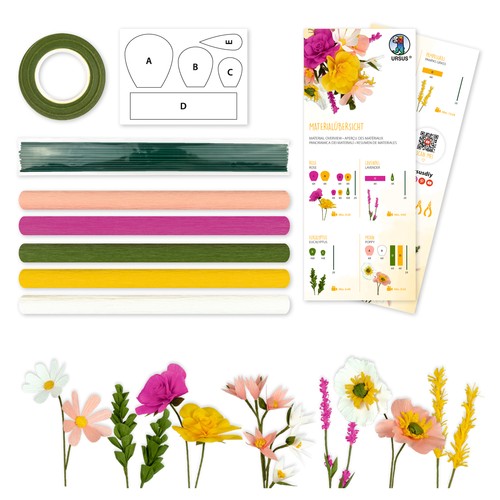 Ursus krepppapier blumen - ursus, krepppapier-blumen-set