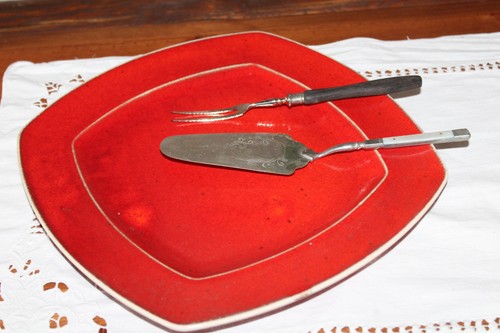 Servierplatte teller rote - servierplatte,