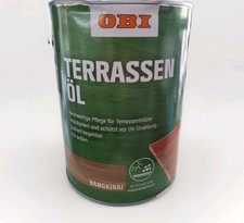 holzöl -Bangkirai ,2,5L  ölend Öl Außen , BEULE terassenöl