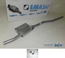 IMASAF Auspuff Mitteltopf + Schellen für Mercedes /8 200D + 220D + 240D W115