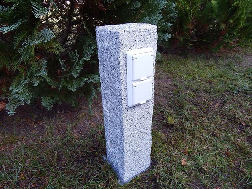 Gartensteckdose granit stele - granit,