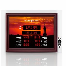 Al Amir Gebetsuhr Azan Uhr Ezan Saati 6000 City, Fernbedienung & Koran-Funktion