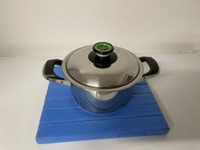 AMC Topf Pfanne 3,1 L mit Visiotherm Deckel - 20cm - Edelstahl - TOP Zustand