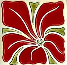 Seltene Jugendstil-Fliese