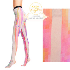 CHIARA TIGHTS by Wolford L iconic neon Strumpfhose aus Tülle Elastisch Farben