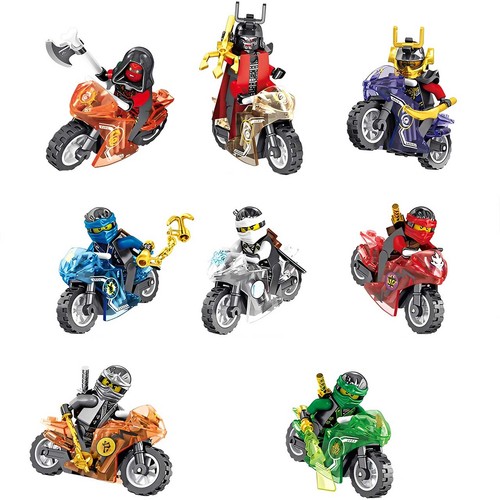 24x ninja minifiguren - 24x,
