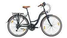 26 Zoll Luchs Feline Cityrad Hollandrad Citybike Trekkingrad Damen Fahrrad Black
