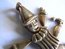 Antik Clown Anhänger Rubine