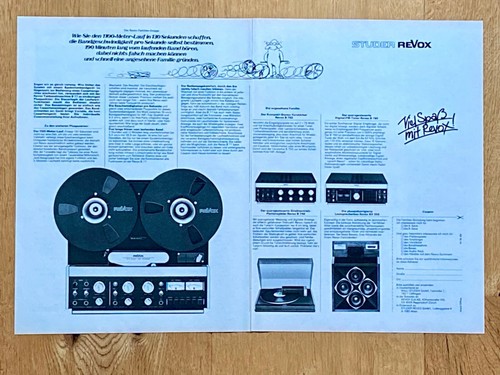 1978 revox tonbandmaschine - revox,