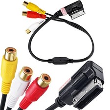 3 Cinch Kabel AMI MMI Video für Audi A3 Sportback 2013/05-2019/12 8VA 2.0 TDI