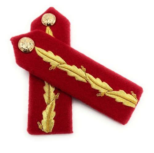 Gorget kragen aufnäher rot - aufnäher,