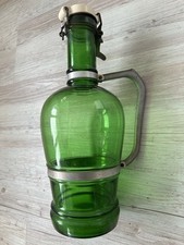 Biersiphon 2l Bier Siphon Bierflasche Bierkrug Krug Bügelverschluss Glas grün