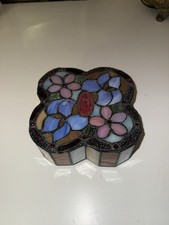 Tiffany Schmuckdose Buntglas