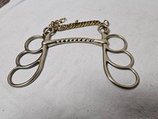 Hochwertige Post-Kandare Argentan 13,5 cm mit Kinnkette / Nagelneu unbenutzt