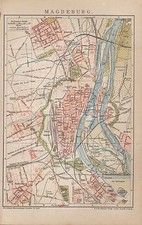 Landkarte city map - , 1898