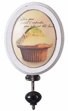 KLEIDERHAKEN CUPCAKE Garderobenhaken SHABBY CHIC GARDEROBE Wandgarderobe Haken