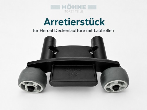 Arretierstück mit laufrollen - arretierstück,
