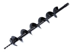 Ø 100mm 800 mm Profi Erdlochbohrer Erdbohrer Erdaufbereiter Bohrer Pfahlbohrer