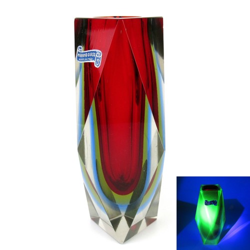 Murano glas vase - murano, blockvase