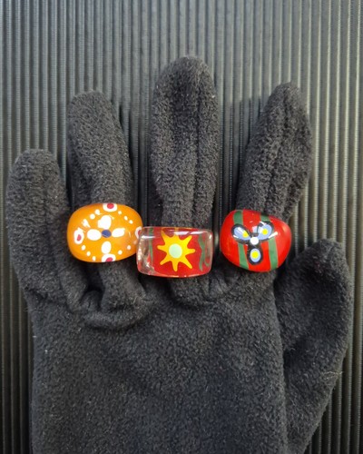 Pop art acryl ringe - pop, stck