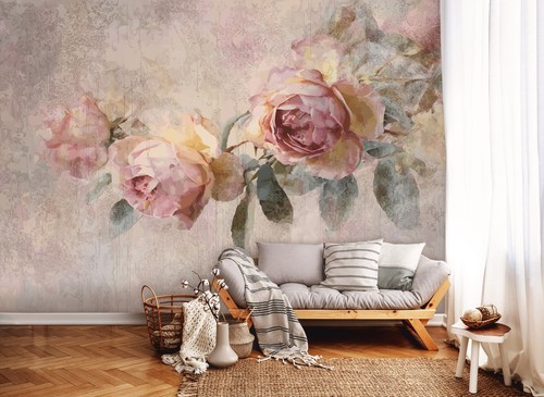 Fototapete blumen gemalte - blumen,