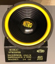 Nitro B10LC 10 Zoll Subwooferchassis mit 250 Watt auf 4 Ohm